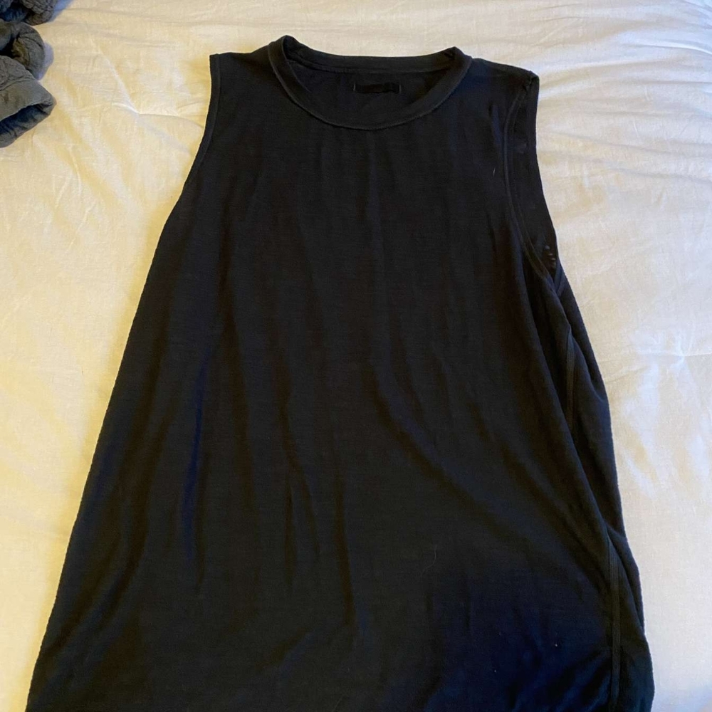 Black Fabletics Workout Cutoff